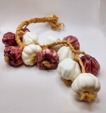 Lâmpadas de alho de cerâmica penduradas vintage - decoração de parede cozinha campo 24"" comprar usado  Enviando para Brazil