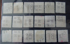 Perfins stamps francobolli usato  Fonte Nuova
