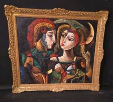 Tableau huile couple d'occasion Tableau huile couple d'occasion  Toulouse-