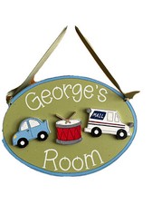Placa de nome personalizada para porta infantil decoração de parede quarto personalizado letras para berço comprar usado  Enviando para Brazil
