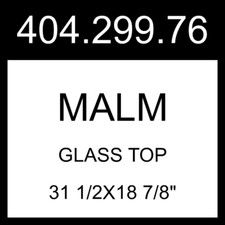Ikea malm glass d'occasion  Expédié en Belgium