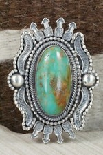 Anello argento turchese usato  Spedire a Italy