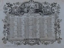 Calendrier almanach 1848 d'occasion  Nantes-
