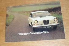 Wolseley six brochure for sale  FAREHAM