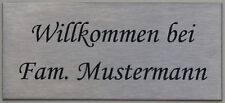 Edelstahlschild lasergravur na gebraucht kaufen  Nordstemmen