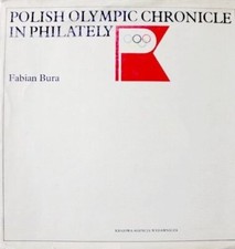 Polska Kronika Olimpijska w filatelistyce wydanie angielskie katalog znaczków na sprzedaż  PL