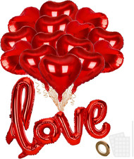 Palloncini cuore rosso usato  Roma