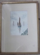 Seascape watercolour sailing for sale  LONDONDERRY