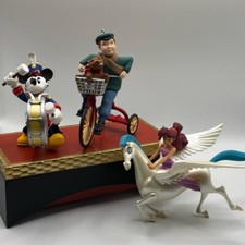 Vintage zestaw 3 szt. Pamiątka Disney Myszka Miki Pegaz rower ozdoby, używany na sprzedaż  Wysyłka do Poland