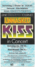 Kiss unmasked tour gebraucht kaufen  Hamburg