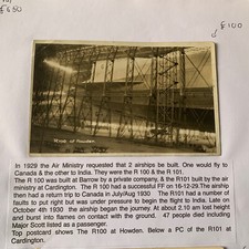 Postcard r100 airship for sale  INVERNESS