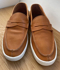 Sapatos/mocassins/mocassins masculinos de couro marrom SANTONI/Feitos na Itália/9EUA - 42UE comprar usado Sapatos/mocassins/mocassins masculinos de couro marrom SANTONI/Feitos na Itália/9EUA - 42UE comprar usado  Enviando para Brazil