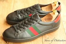 Tênis Gucci Ace couro preto pele de cobra tênis tênis masculino Reino Unido 11,5 comprar usado  Enviando para Brazil