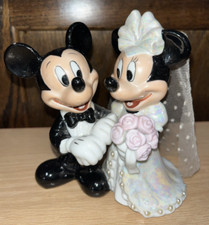 Decoração de bolo de porcelana vintage casamento noiva e noivo Disney Mickey e Minnie Mouse comprar usado  Enviando para Brazil