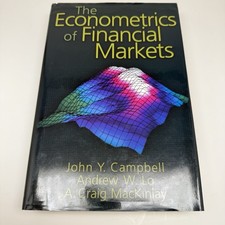 The Econometrics of Financial Markets Hardcover Campbell Lo MacKinlay Princeton comprar usado The Econometrics of Financial Markets Hardcover Campbell Lo MacKinlay Princeton comprar usado  Enviando para Brazil