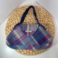Bolsa de mão Ness of Scotland Harriette lã tartan azul rosa xadrez bolsa de tweed comprar usado  Enviando para Brazil