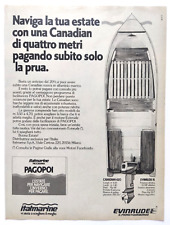 Pubblicita evinrude canadian usato  Ferrara