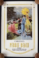 1990 Christie's Pebble Beach Leilão ROLLS-ROYCE EBERTS Pôster Concours EXCELENTE comprar usado  Enviando para Brazil
