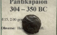 Pantikapaion Cimério Bósforo Circa 304-350 BC Æ 15 Panela, Arco e Flecha comprar usado  Enviando para Brazil
