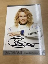 Christina surer autogrammkarte gebraucht kaufen  Lienen