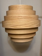 Usado, Abajur pingente IKEA DYKARKLOCKA folheado a carvalho manchado 16" X 13" contemporâneo comprar usado  Enviando para Brazil