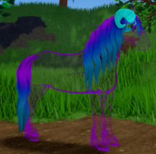 Roxo/w turquesa com chifres V2 Ghost Friesian super raro ilhas de cavalos selvagens comprar usado  Enviando para Brazil