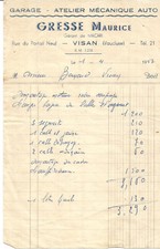 Visan facture 1953. d'occasion  Villenave-d'Ornon