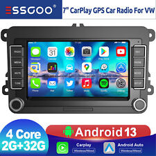 7" CarPlay para VW Volkswagen Jetta Android 13 carro rádio estéreo GPS tela sensível ao toque comprar usado  Enviando para Brazil