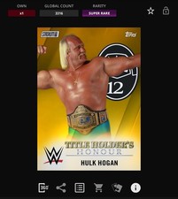 VIDEOGAME Topps WWE Slam 25 - STADIUM CLUB Titular Honor Gold - HULK HOGAN comprar usado VIDEOGAME Topps WWE Slam 25 - STADIUM CLUB Titular Honor Gold - HULK HOGAN comprar usado  Enviando para Brazil