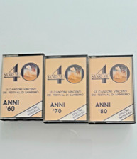 Lotto tre musicassette usato  Italia