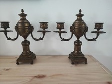 Paire chandeliers bronze d'occasion  Doullens