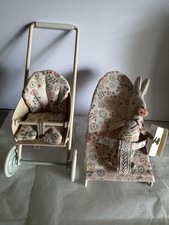 Maileg rabbit stroller for sale  TUNBRIDGE WELLS