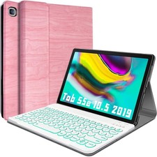 Galaxy Tab S5e 2019 Capa de Teclado Retroiluminado 7 Cores Teclado Sem Fio Destacável comprar usado  Enviando para Brazil