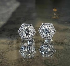 Moissanite stud earrings for sale  Jamaica
