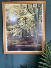 Framed painted trees for sale  BEDFORD