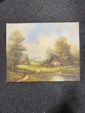 ölgemälde landschaft bauernh gebraucht kaufen  Chemnitz