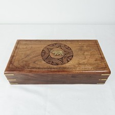 Wooden box chest for sale  ANDOVER