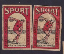 Antique match tag d'occasion  Expédié en Belgium
