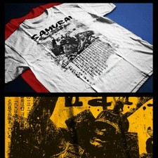 Samurai t-shirt japonês bushido código Kanji ronin guerreiro shogun XL camiseta branca comprar usado  Enviando para Brazil