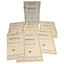 Conjunto de partituras vintage 1948 Mozart Quinteto K.407 violino trompa violoncelo comprar usado  Enviando para Brazil