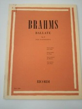 Brahms ballate per usato  Castellammare di Stabia