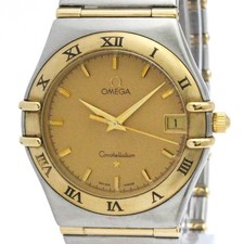 Relógio masculino OMEGA Constellation quartzo aço ouro 18K 1212,10 polido BF583554 comprar usado  Enviando para Brazil