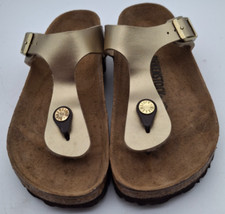 Birkenstock gold gizeh for sale  SOUTHAMPTON