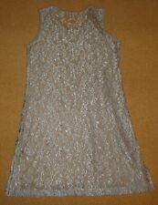 Spitzen kleid beige gebraucht kaufen  Gütersloh