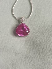 Collana tormalina rosa usato  Padova