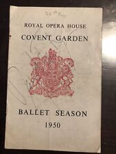 1950 ballet programme for sale  HEMEL HEMPSTEAD