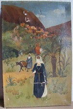 Huile toile. naïf d'occasion  Bédarieux