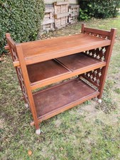 Wooden serving trolley for sale  STONE