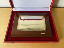 Placa comemorativa de homenagem ALCUDIA - Madeira e prata - 27,5 X 20 cm comprar usado  Enviando para Brazil