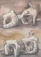 Henry moore figure usato  Brembate